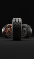 Brake Caliper Orange custom tire
